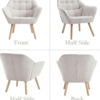 Fauteuil Wahson- Fauteul Design Salon en Lin