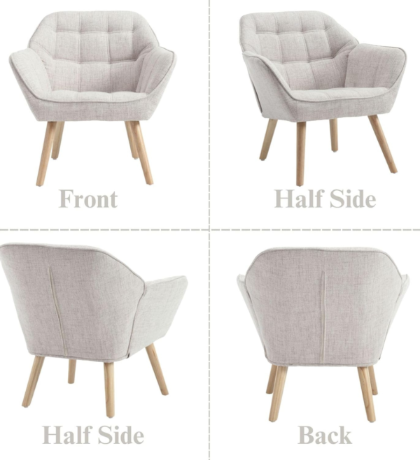 Fauteuil Wahson- Fauteul Design Salon en Lin